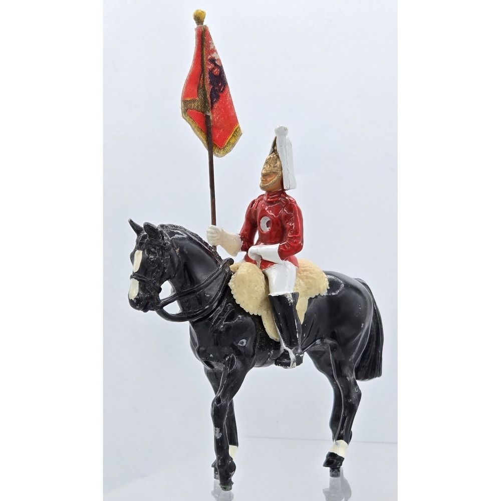 1984 W Britain Ceremonial British Guard Mounted Standard Bearer Toy Soldier